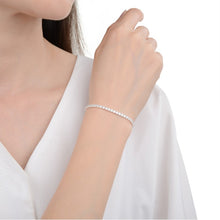 Cargar imagen en el visor de la galería, Pulsera Tennis de 2mm  Ajustable en Plata 925
