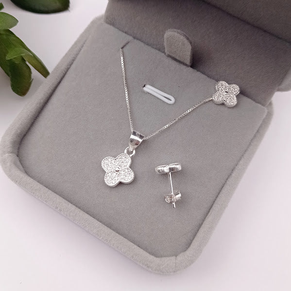 Juego de Flor Vann Cleef en Plata 925