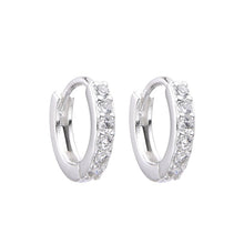 Cargar imagen en el visor de la galería, Argollas Huggies Modelo Aitana 10mm en Plata 925
