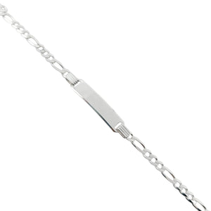Esclava Caballero Tejido Alternado 3en1 19cm en Plata 925
