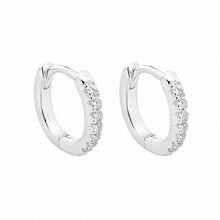 Cargar imagen en el visor de la galería, Argollas Huggies 10mm Modelo Lina en Plata 925
