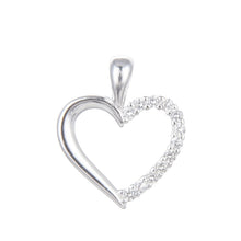 Cargar imagen en el visor de la galería, Cadena con Dije de Silueta de Corazón en Plata 925
