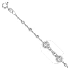 Cargar imagen en el visor de la galería, Pulsera de Bolitas 4mm en Plata 925
