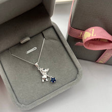 Cargar imagen en el visor de la galería, Cadena con Dije de Osito con Estrella en Plata 925
