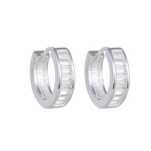 Cargar imagen en el visor de la galería, Argollas Huggies 15mm Modelo Zaira en Plata 925
