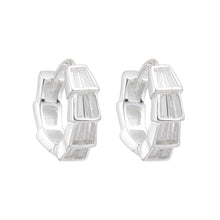 Cargar imagen en el visor de la galería, Argollas Huggies Modelo Lorena 14mm en Plata 925
