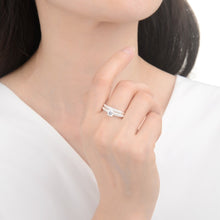 Cargar imagen en el visor de la galería, Anillo Doble Compromiso y Matrimonio en Plata 925
