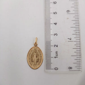 Cadena con Medalla de San Benito en Oro 18k