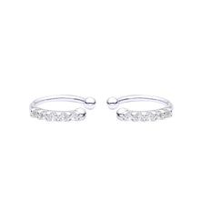 Cargar imagen en el visor de la galería, Zarcillos de Presión Con Circones Ear-Cuff Plata 925 (1 Pieza)
