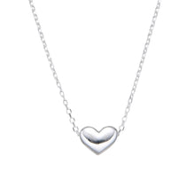 Cargar imagen en el visor de la galería, Gargantilla de Corazón Inflado en Plata 925

