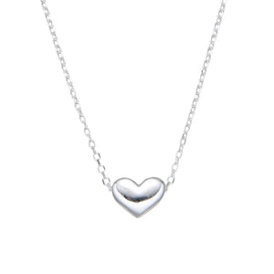 Gargantilla de Corazón Inflado en Plata 925