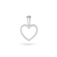 Cargar imagen en el visor de la galería, Cadena con Dije Corazón con Circones en Plata 925
