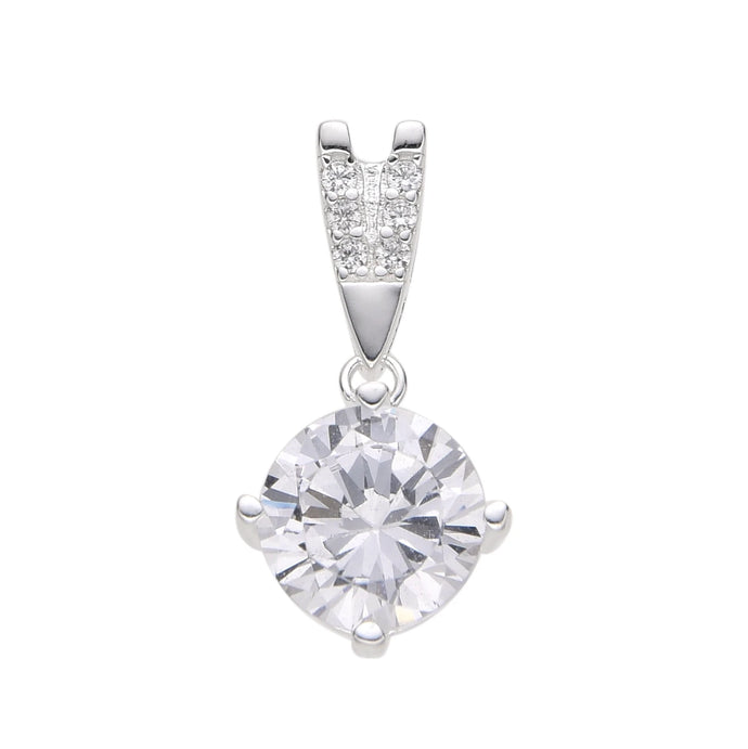 Dije de Punto Luz 8mm En Plata 925