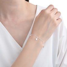 Cargar imagen en el visor de la galería, Pulsera de Rayo y Punto Luz en Plata 925
