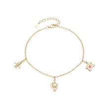 Cargar imagen en el visor de la galería, Pulsera Viajera con dijes surtidos en Plata 925
