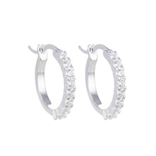 Cargar imagen en el visor de la galería, Argollas Cierre Italiano 16mm con Circones en Plata 925
