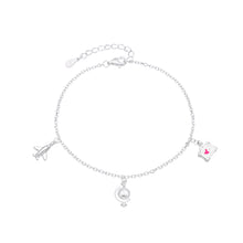 Cargar imagen en el visor de la galería, Pulsera Viajera con dijes surtidos en Plata 925
