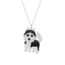 Cargar imagen en el visor de la galería, Gargantilla de Perro Husky en Plata 925
