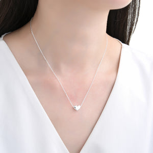 Gargantilla de Corazón Inflado en Plata 925