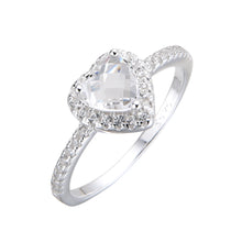 Cargar imagen en el visor de la galería, Anillo De Corazón Modelo Lydia en Plata 925
