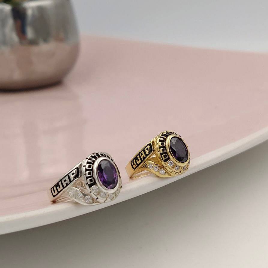 Plata Mujer Oro Anillos De Graduacion Plata Mujer Oro Anillos De
