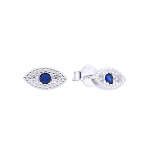 Zarcillos de Ojito Turco en Plata 925