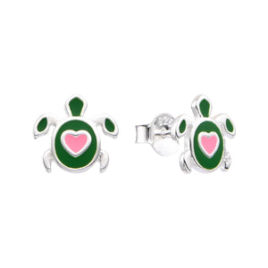 Zarcillos de Tortuga en Plata 925