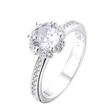 Cargar imagen en el visor de la galería, Anillo Solitario Modelo Melinda en Plata 925

