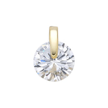 Cargar imagen en el visor de la galería, Cadena con Dije de Punto Luz 8mm en Plata 925 con Baño de Oro
