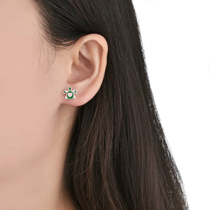 Zarcillos de Tortuga en Plata 925