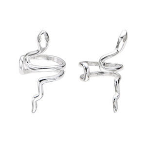 Zarcillos de Presión Ear-Cuff de Serpiente en Plata 925 (1 pieza)