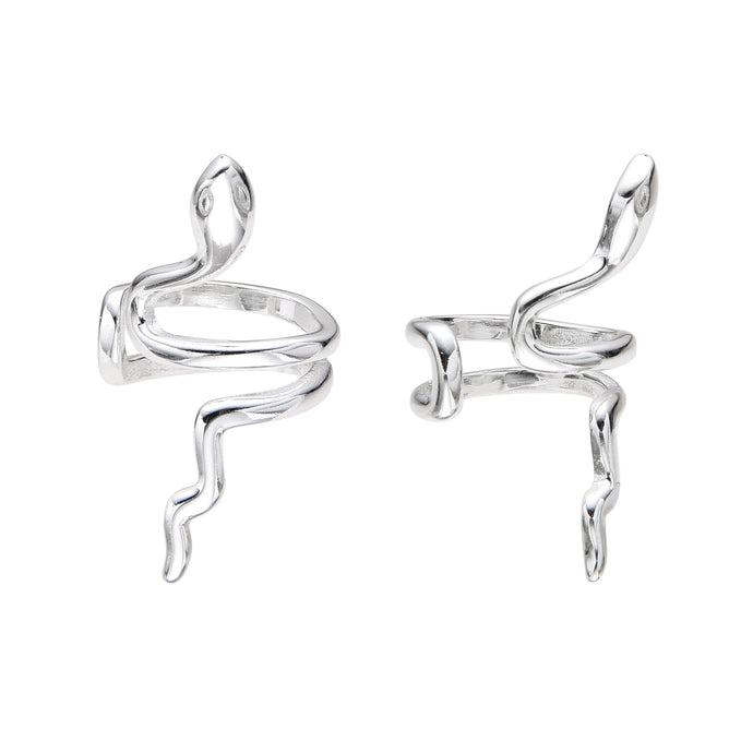 Zarcillos de Presión Ear-Cuff de Serpiente en Plata 925 (1 pieza)