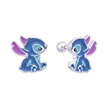 Cargar imagen en el visor de la galería, Zarcillos de Rosca de Stitch Esmaltado en Plata 925

