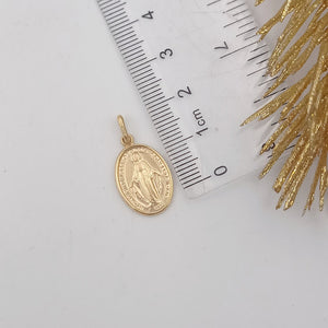 Medalla Virgen de la Milagrosa 18mm Oro 18k