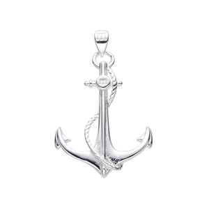 Cadena con Dije de Ancla en Plata 925