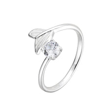 Cargar imagen en el visor de la galería, Anillo Ajustable Cola de Ballena en Plata 925
