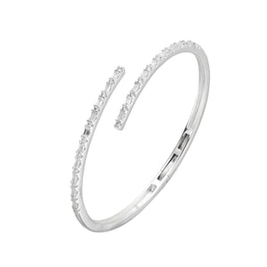 Pulsera Rígida Modelo Gabrielle en Plata 925