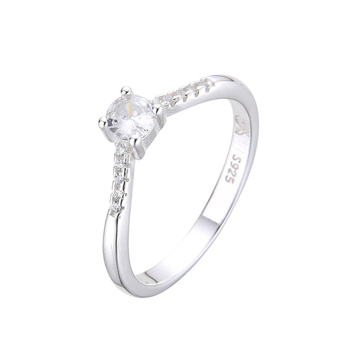 Anillo Compromiso Modelo Larisa Plata 925