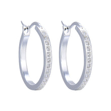 Cargar imagen en el visor de la galería, Argollas Cierre Italiano 20mm con Circones en Plata 925

