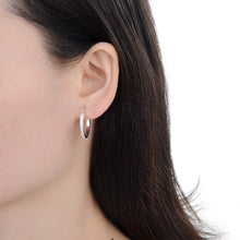 Cargar imagen en el visor de la galería, Argollas Cierre Italiano 20mm con Circones en Plata 925
