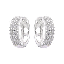 Cargar imagen en el visor de la galería, Argollas Huggies 15mm Modelo Emilia en Plata 925
