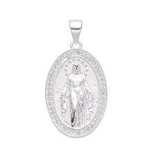 Cargar imagen en el visor de la galería, Cadena con Medalla Virgen La Milagrosa 15x22mm en Plata 925
