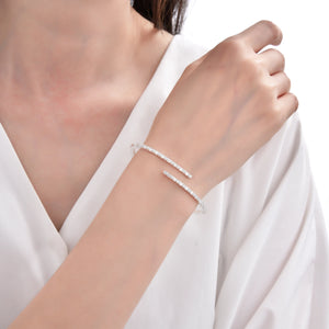Pulsera Rígida Modelo Gabrielle en Plata 925