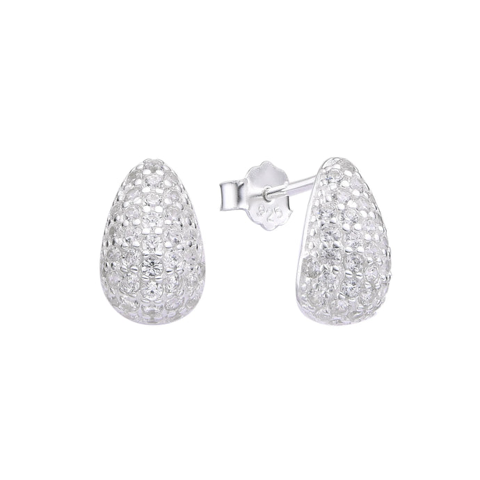 Zarcillos de Gota con Circones en Plata 925