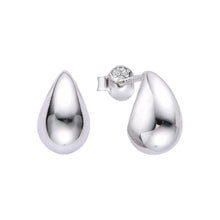 Cargar imagen en el visor de la galería, Zarcillos de Gota Lisas en Plata 925
