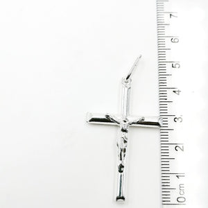 Dije de Cruz con Cristo en Plata 925