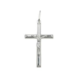 Dije de Cruz con Cristo en Plata 925