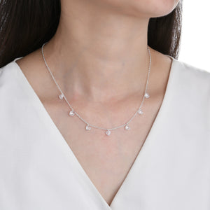 Gargantilla De Corazones 5mm en Plata 925