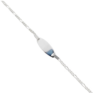 Esclava de Bebé Tejido Alternado en Plata 925