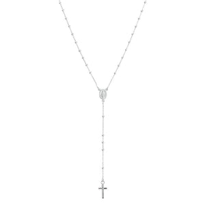 Rosario 40cm de Virgen de la Milagrosa 1.8mm en Plata 925